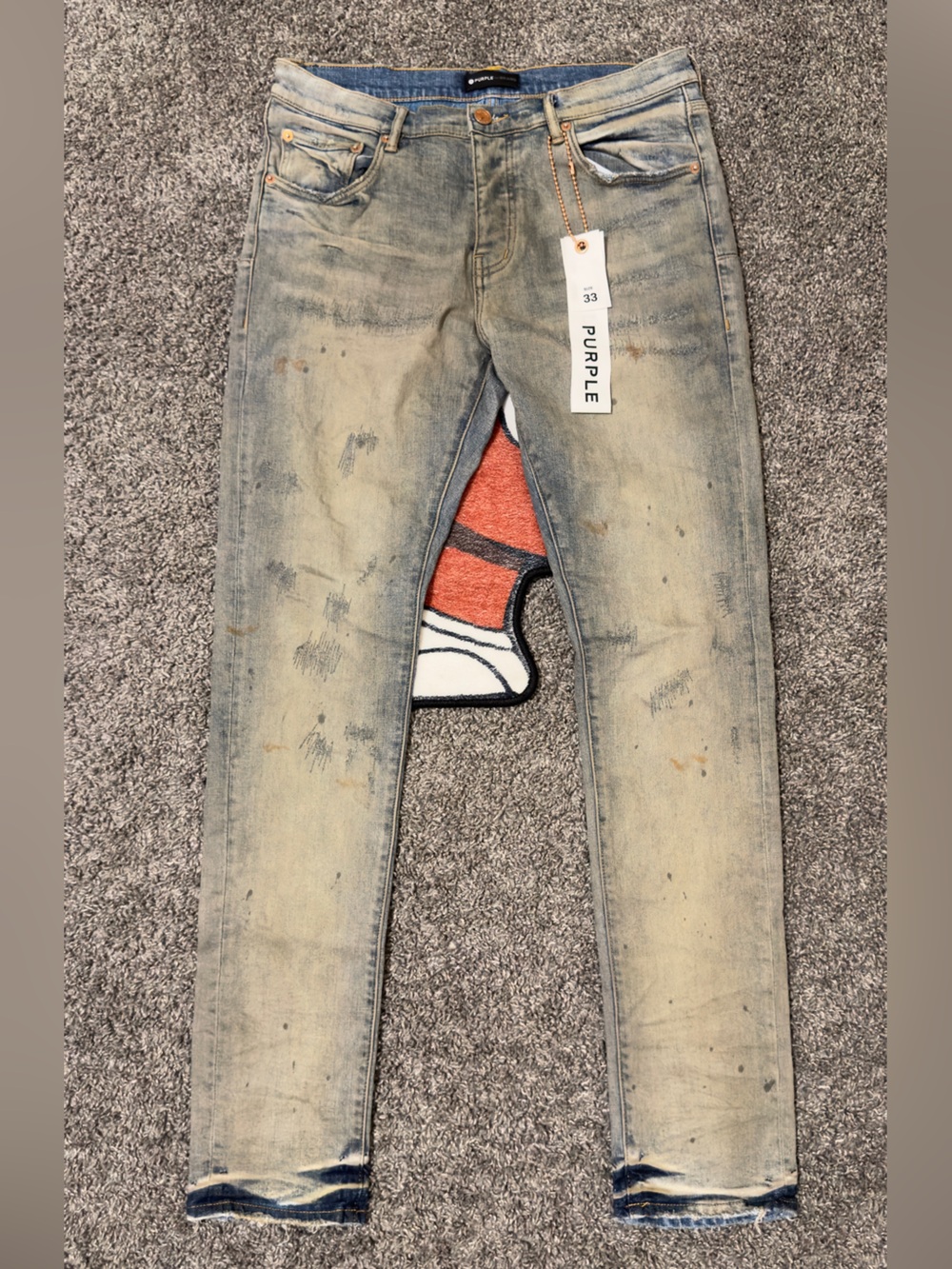 Skinny Distressed Light Blue Men's Jeans by
